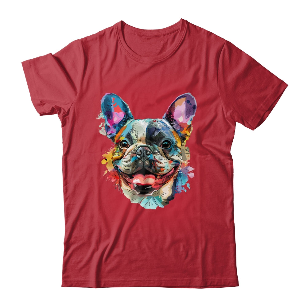 French Bulldog Mom Lover Puppy Dog Watercolor Tie Dye Painting Shirt & Tank Top | siriusteestore