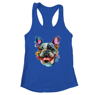 French Bulldog Mom Lover Puppy Dog Watercolor Tie Dye Painting Shirt & Tank Top | siriusteestore