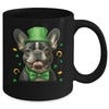 French Bulldog St Patricks Day Leprechaun Shamrock Irish Mug | siriusteestore
