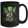 French Bulldog St Patricks Day Leprechaun Shamrock Irish Mug | siriusteestore