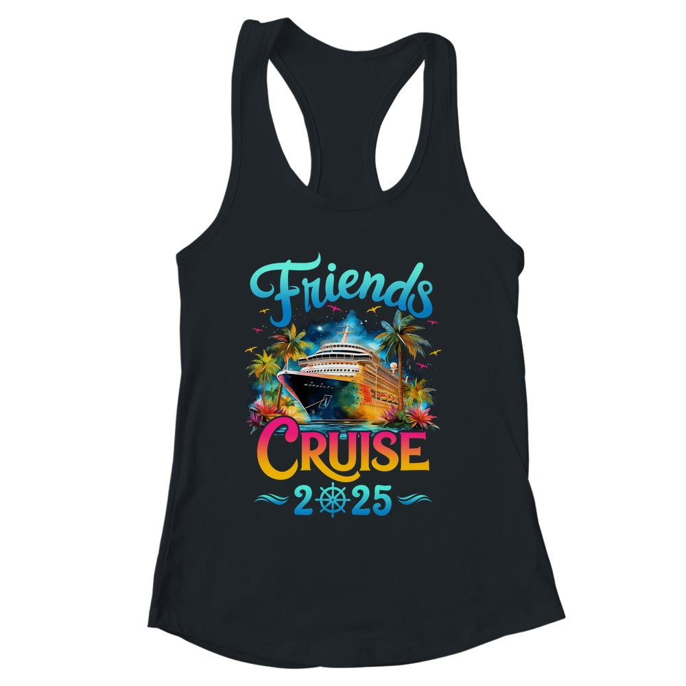 Friends Cruise 2025 Cruise Squad 2025 Funny Friend Group Shirt & Tank Top | siriusteestore