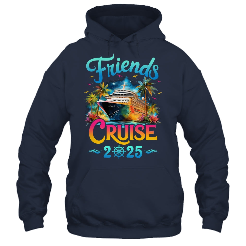 Friends Cruise 2025 Cruise Squad 2025 Funny Friend Group Shirt & Tank Top | siriusteestore