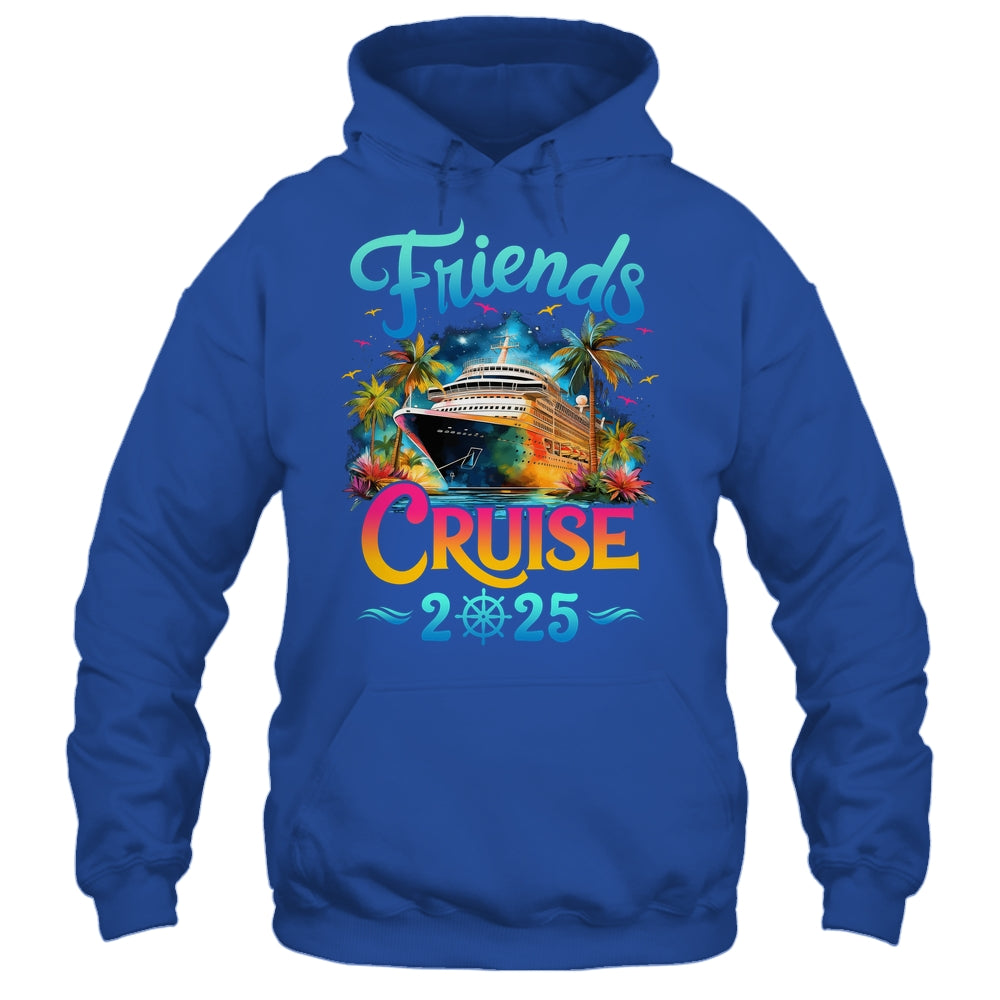 Friends Cruise 2025 Cruise Squad 2025 Funny Friend Group Shirt & Tank Top | siriusteestore
