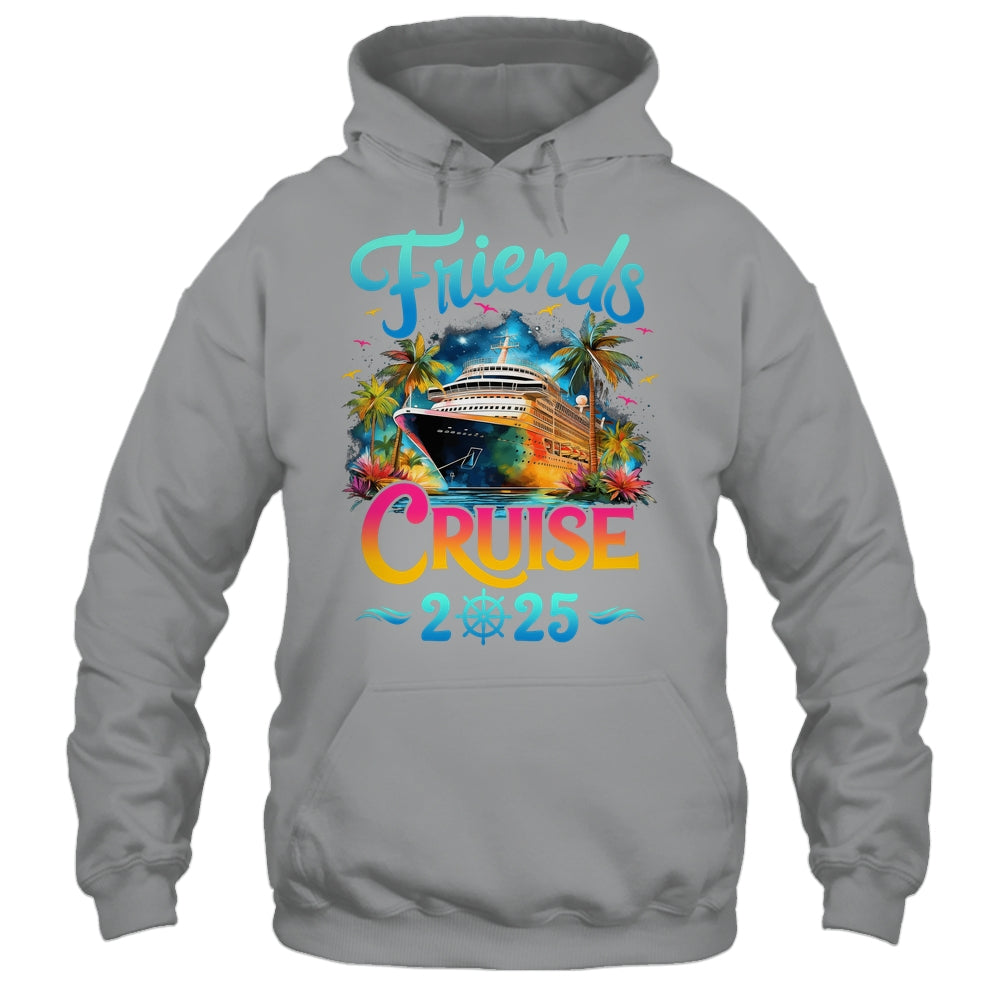 Friends Cruise 2025 Cruise Squad 2025 Funny Friend Group Shirt & Tank Top | siriusteestore