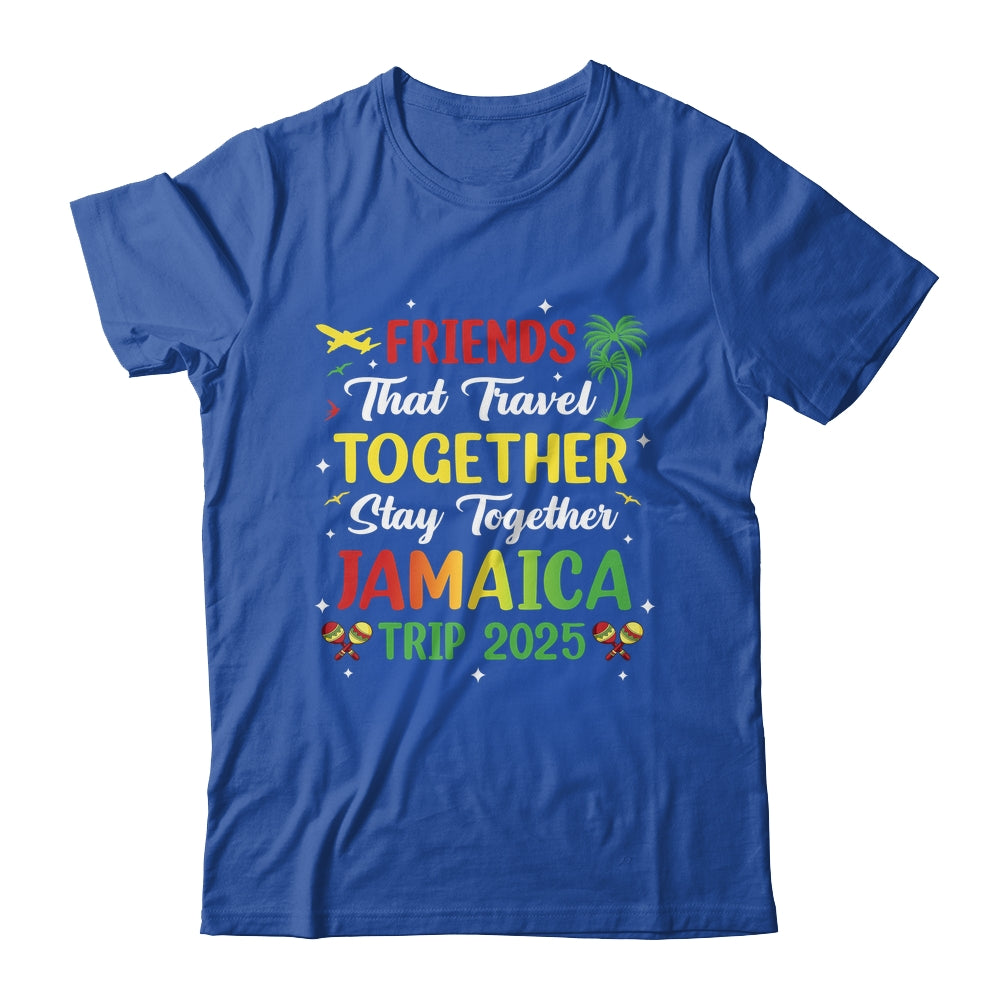 Friends That Travel Together Jamaica 2025 Girls Trip Group Shirt & Tank Top | siriusteestore