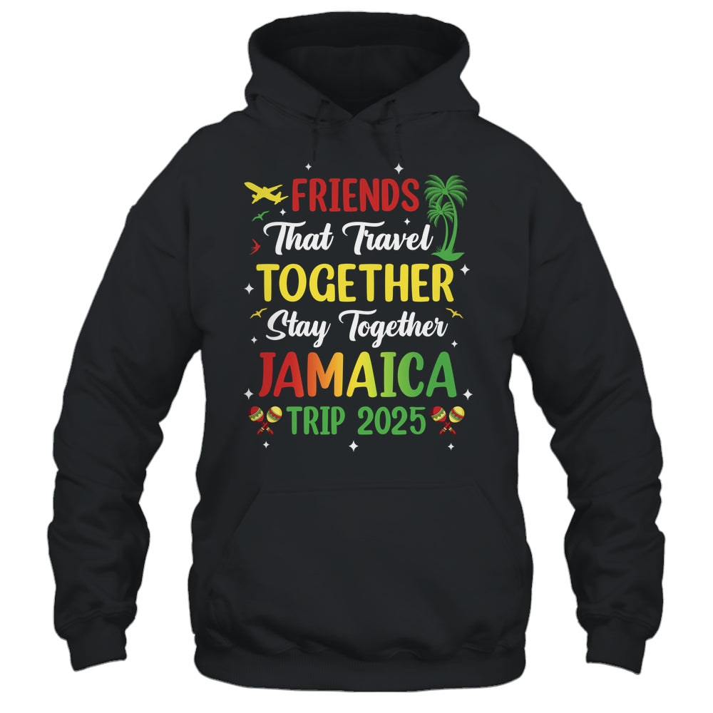 Friends That Travel Together Jamaica 2025 Girls Trip Group Shirt & Tank Top | siriusteestore