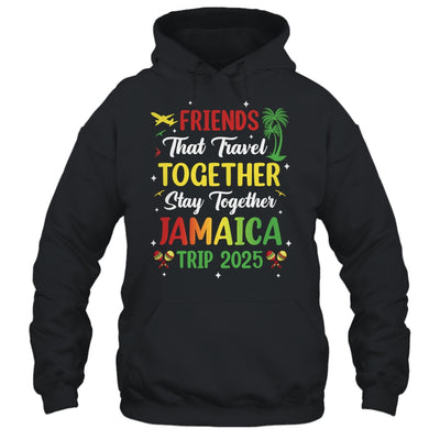 Friends That Travel Together Jamaica 2025 Girls Trip Group Shirt & Tank Top | siriusteestore