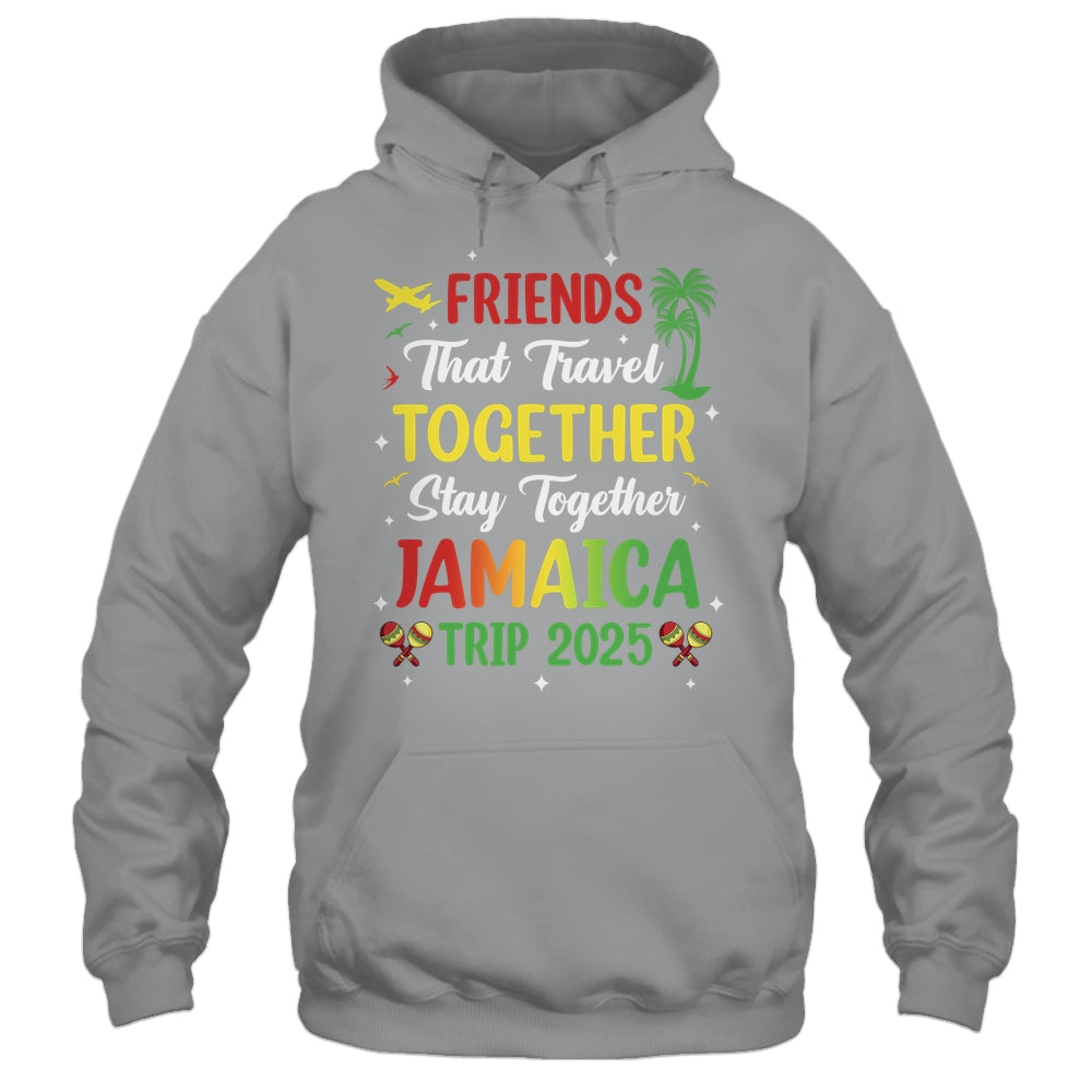 Friends That Travel Together Jamaica 2025 Girls Trip Group Shirt & Tank Top | siriusteestore