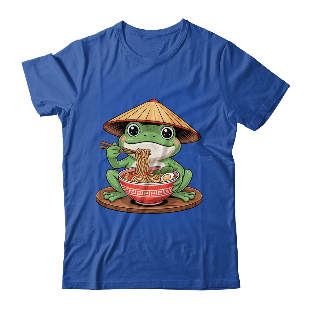 Frog Eating Ramen Kawaii Retro Japanese Noodles Anime Lovers Shirt & Hoodie | siriusteestore