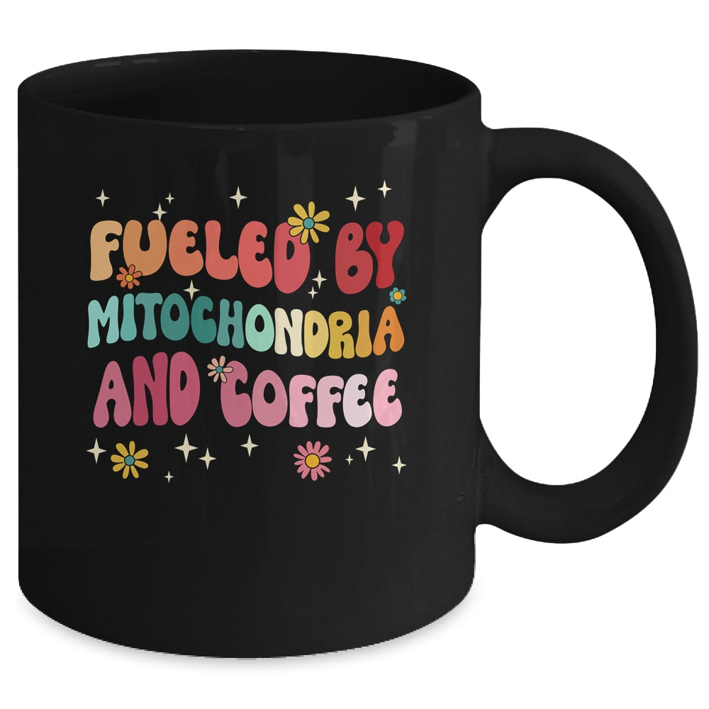 Fueled By Mitochondria And Coffee Funny Biology Humor Mug | siriusteestore