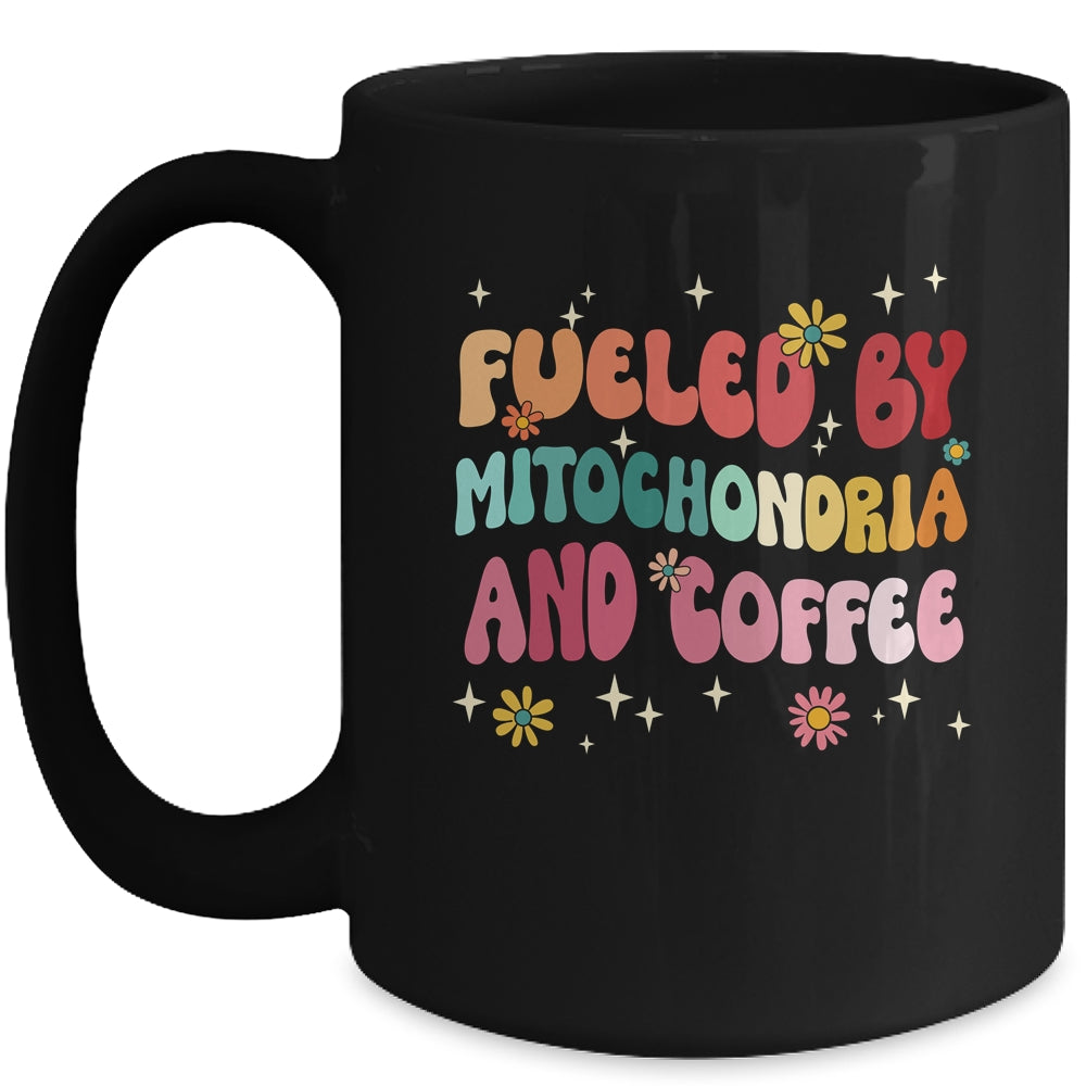 Fueled By Mitochondria And Coffee Funny Biology Humor Mug | siriusteestore