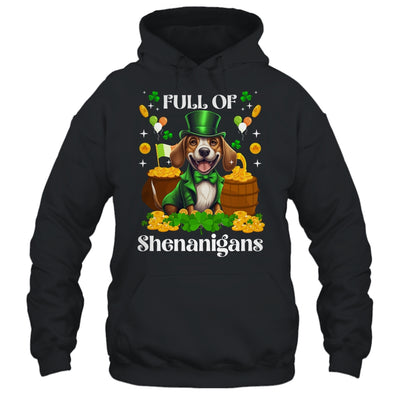 Full Of Shenanigans Beagle St Patrick's Day Dog Shirt & Tank Top | siriusteestore