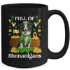Full Of Shenanigans Border Collie St Patrick's Day Dog Mug | siriusteestore