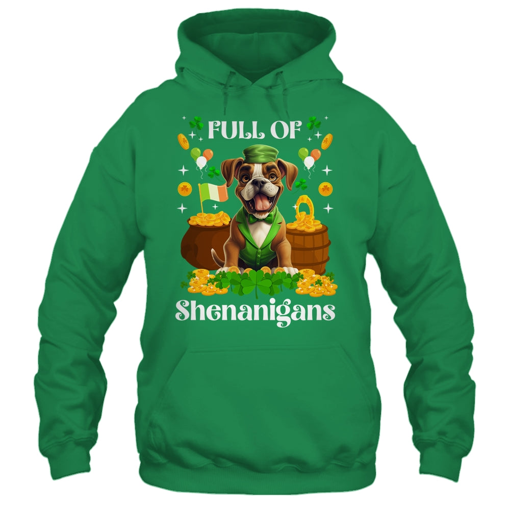 Full Of Shenanigans Boxer St Patrick's Day Dog Shirt & Tank Top | siriusteestore