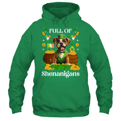 Full Of Shenanigans Boxer St Patrick's Day Dog Shirt & Tank Top | siriusteestore