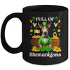 Full Of Shenanigans Bull Terrier St Patrick's Day Dog Mug | siriusteestore