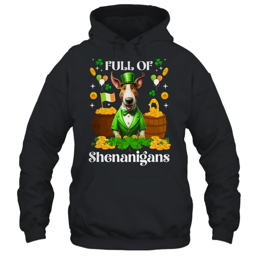 Full Of Shenanigans Bull Terrier St Patrick's Day Dog Shirt & Tank Top | siriusteestore