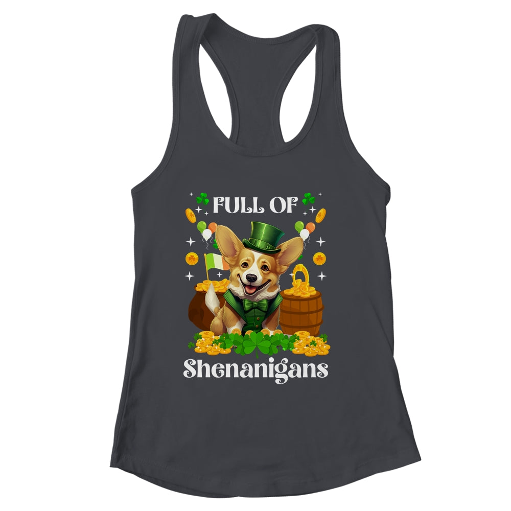 Full Of Shenanigans Corgi St Patrick's Day Dog Shirt & Tank Top | siriusteestore