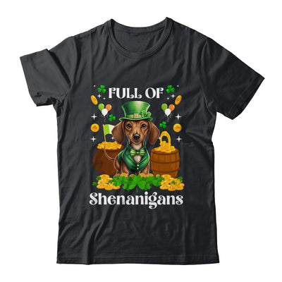 Full Of Shenanigans Dachshund St Patrick's Day Dog Shirt & Tank Top | siriusteestore