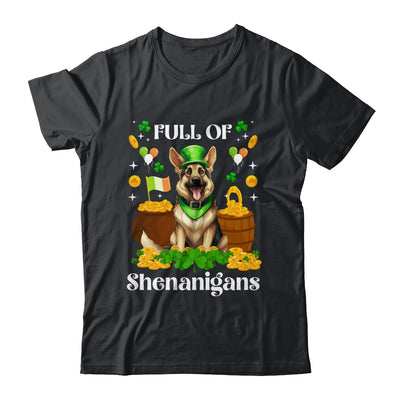 Full Of Shenanigans German Shepherd St Patrick's Day Dog Shirt & Tank Top | siriusteestore