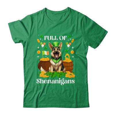 Full Of Shenanigans German Shepherd St Patrick's Day Dog Shirt & Tank Top | siriusteestore