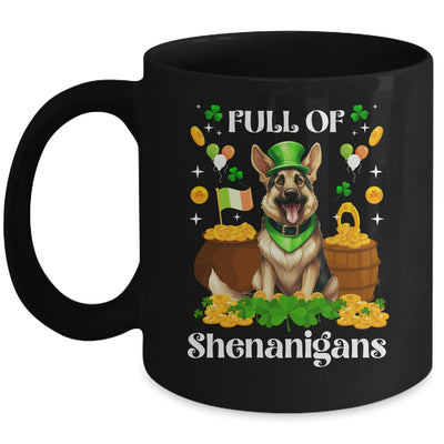 Full Of Shenanigans German Shepherd St Patrick's Day Dog Mug | siriusteestore