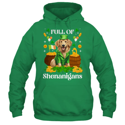 Full Of Shenanigans Golden Retriever St Patrick's Day Dog Shirt & Tank Top | siriusteestore
