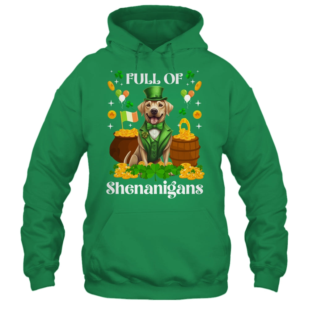 Full Of Shenanigans Labrador St Patrick's Day Dog Shirt & Tank Top | siriusteestore