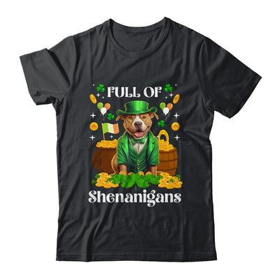 Full Of Shenanigans Pitbull St Patrick's Day Dog Shirt & Tank Top | siriusteestore
