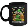 Full Of Shenanigans Poodle St Patrick's Day Dog Mug | siriusteestore