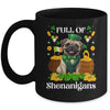 Full Of Shenanigans Pug St Patrick's Day Dog Mug | siriusteestore