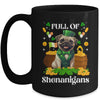 Full Of Shenanigans Pug St Patrick's Day Dog Mug | siriusteestore