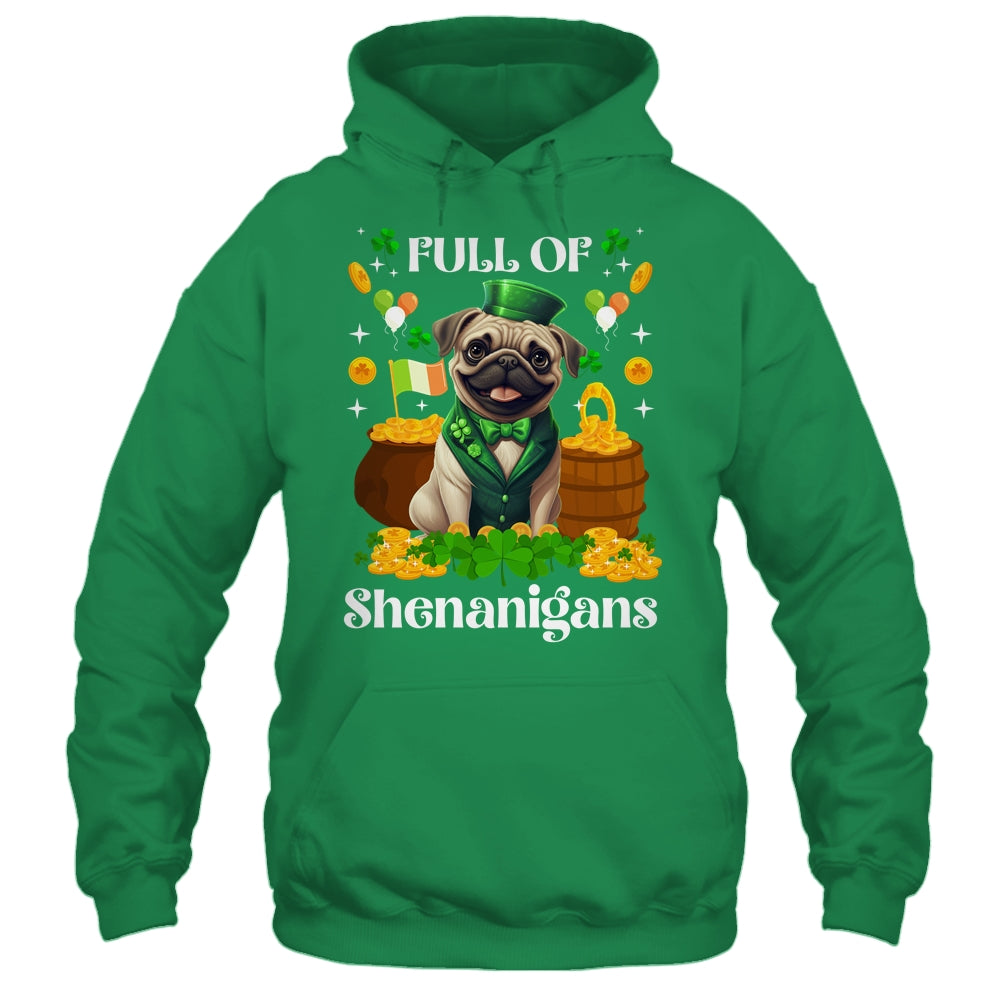 Full Of Shenanigans Pug St Patrick's Day Dog Shirt & Tank Top | siriusteestore