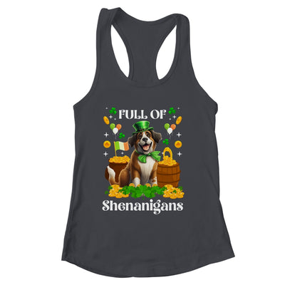Full Of Shenanigans Saint Bernard St Patrick's Day Dog Shirt & Tank Top | siriusteestore