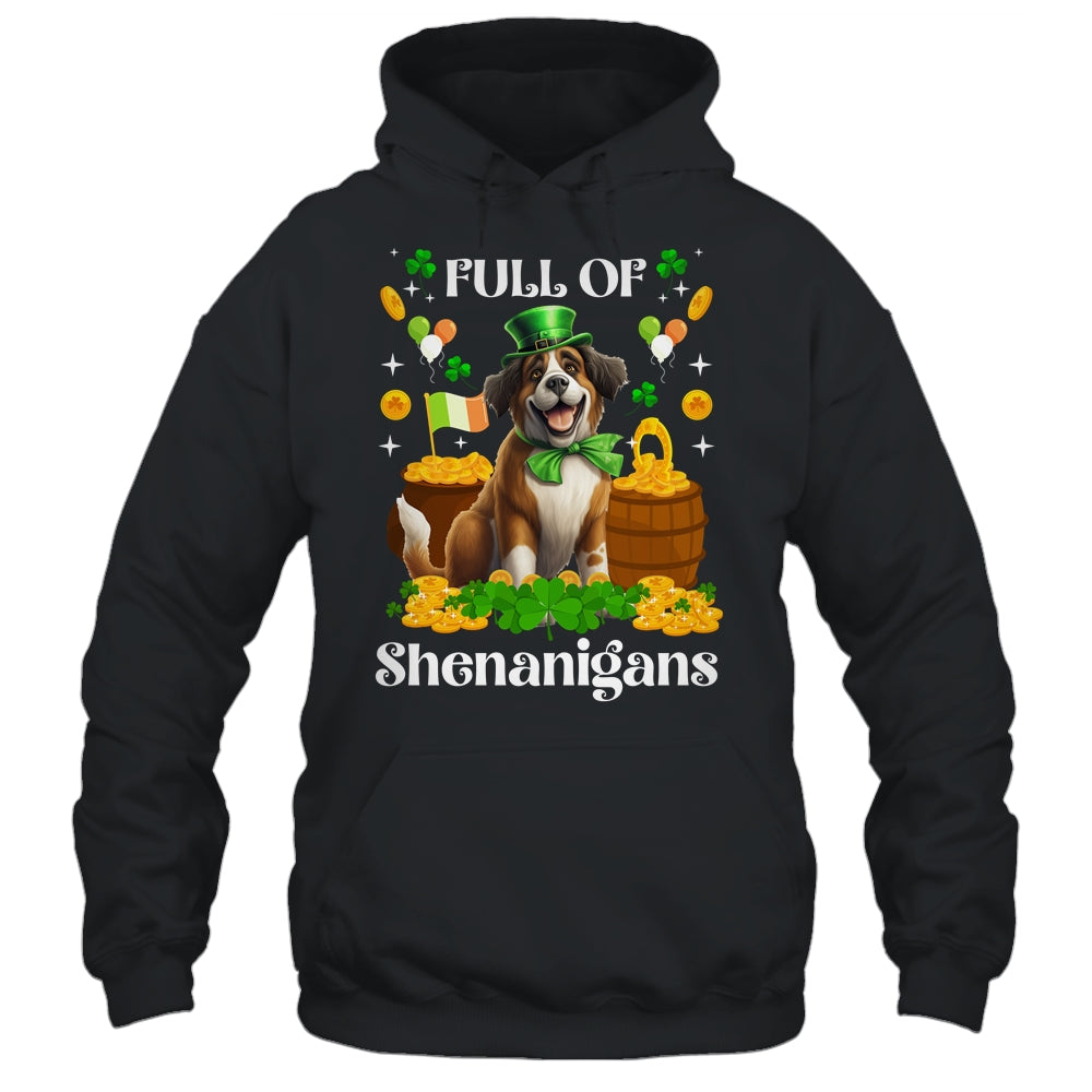 Full Of Shenanigans Saint Bernard St Patrick's Day Dog Shirt & Tank Top | siriusteestore