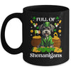 Full Of Shenanigans Schnauzer St Patrick's Day Dog Mug | siriusteestore