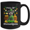 Full Of Shenanigans Schnauzer St Patrick's Day Dog Mug | siriusteestore