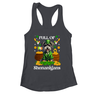 Full Of Shenanigans Schnauzer St Patrick's Day Dog Shirt & Tank Top | siriusteestore