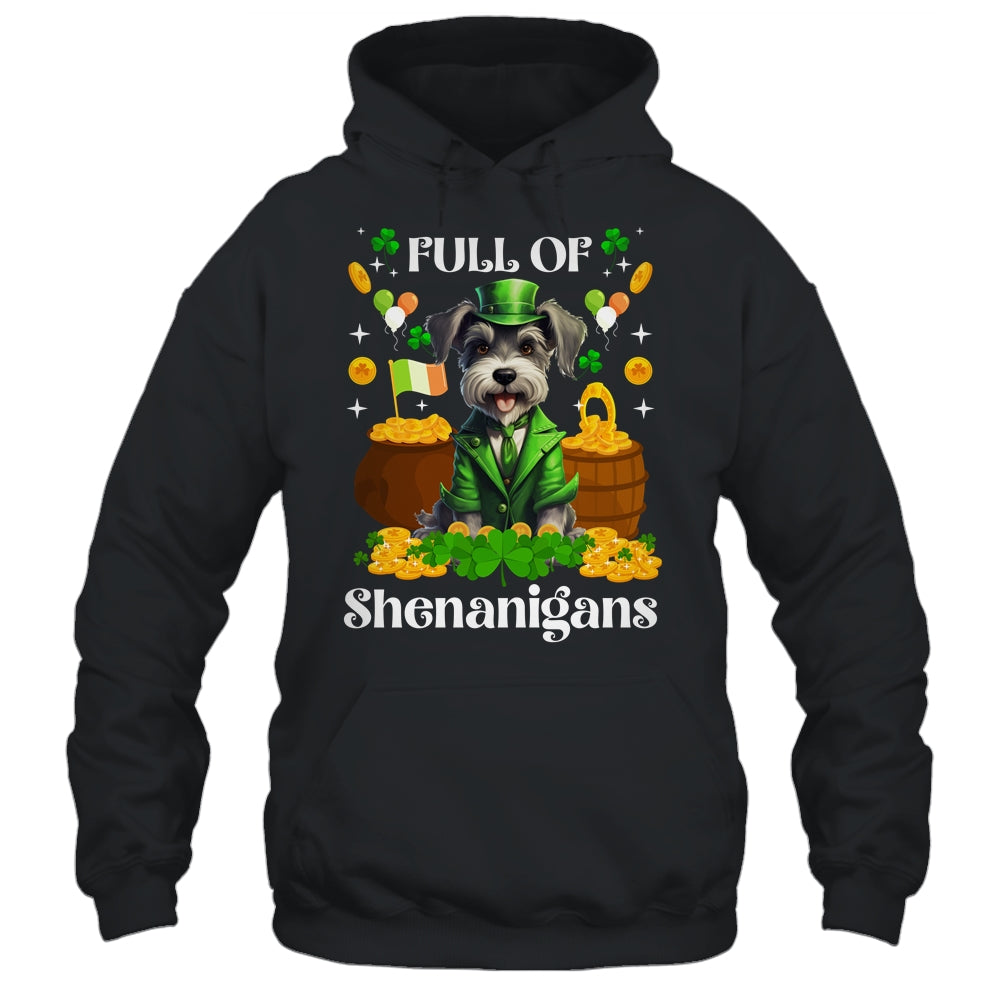 Full Of Shenanigans Schnauzer St Patrick's Day Dog Shirt & Tank Top | siriusteestore