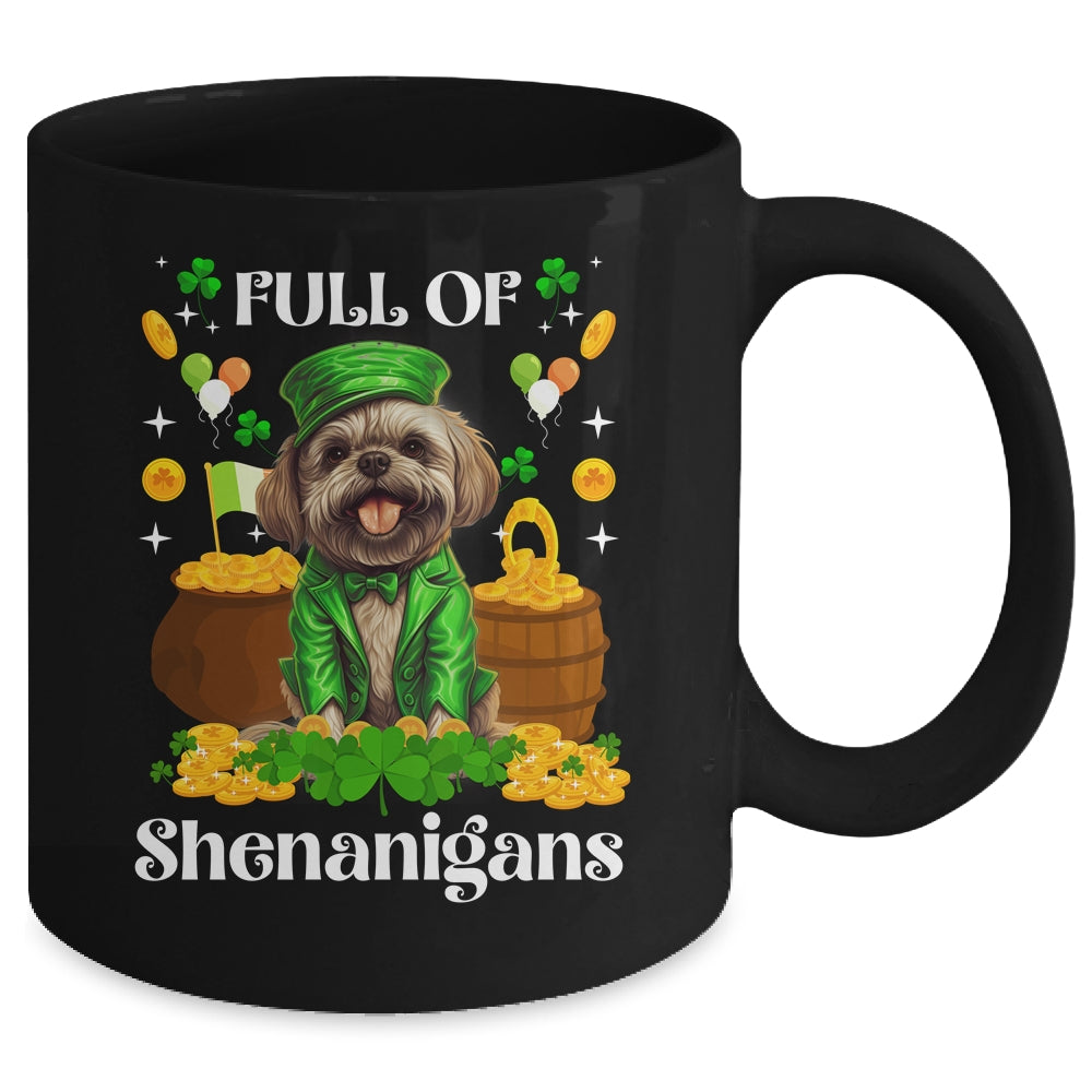 Full Of Shenanigans Shih Tzu St Patrick's Day Dog Mug | siriusteestore