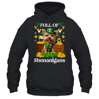 Full Of Shenanigans Yorkie St Patrick's Day Dog Shirt & Tank Top | siriusteestore
