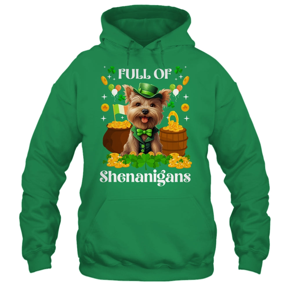 Full Of Shenanigans Yorkie St Patrick's Day Dog Shirt & Tank Top | siriusteestore