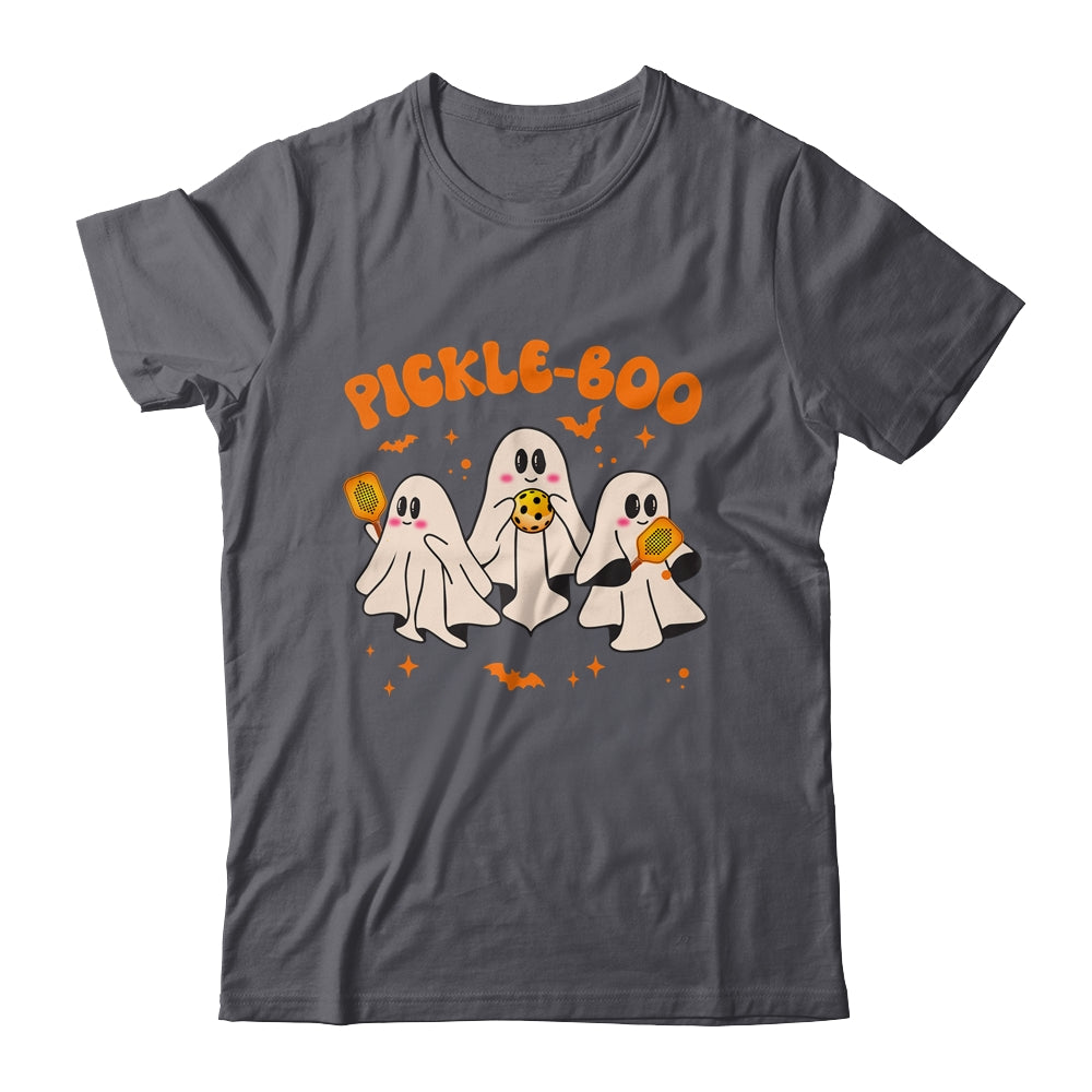 Fun Pickle-boo Ghost Playing Pickleball Halloween Paddleball Shirt & Hoodie | siriusteestore