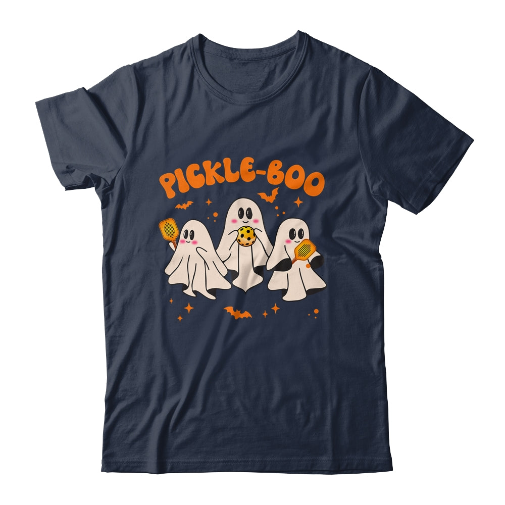 Fun Pickle-boo Ghost Playing Pickleball Halloween Paddleball Shirt & Hoodie | siriusteestore