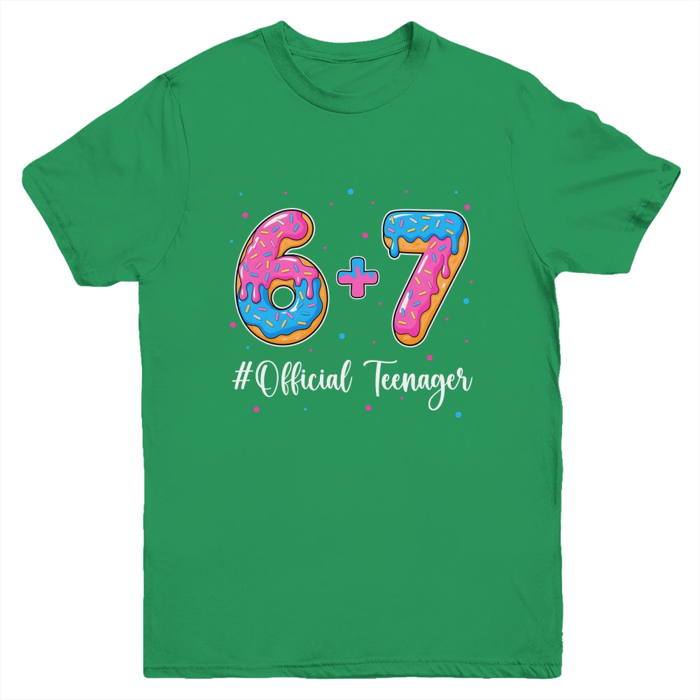Funny 13th Birthday Official Teenager 6+7 Year Old Boys Kids Youth Shirt | siriusteestore