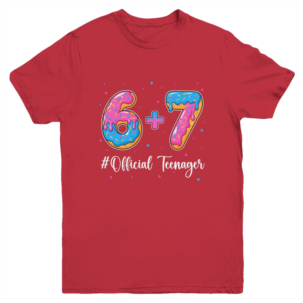 Funny 13th Birthday Official Teenager 6+7 Year Old Boys Kids Youth Shirt | siriusteestore