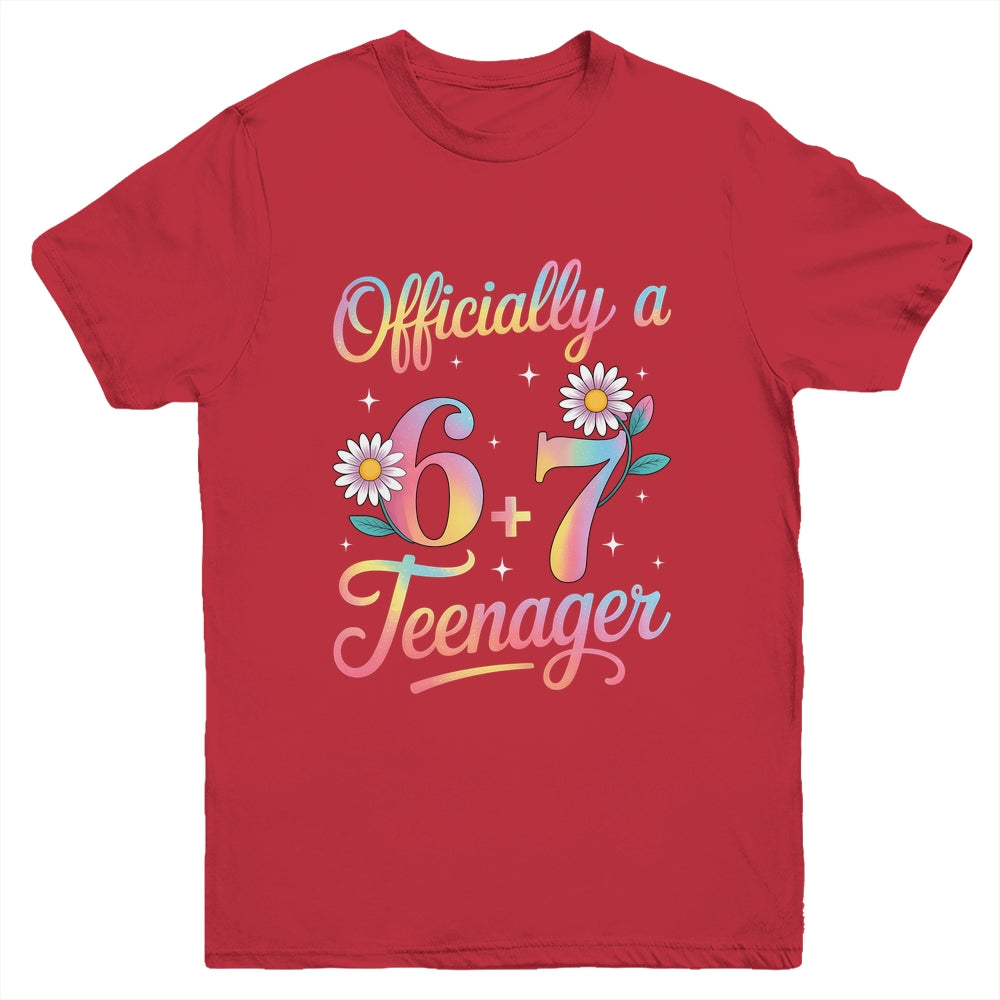 Funny 13th Birthday Official Teenager 6+7 Year Old Girls Kids Youth Shirt | siriusteestore