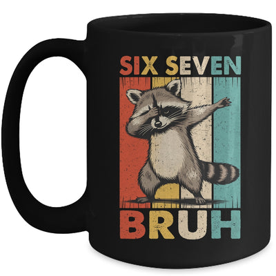 Funny 67 Meme Boys Kids 6 7 Dabbing Six Seven Bruh Raccoon Mug | siriusteestore