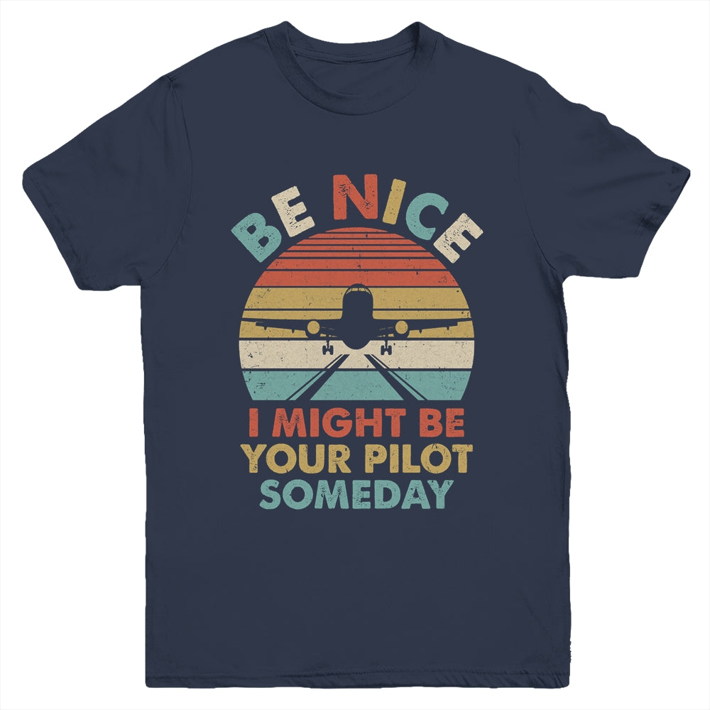 Funny Airline Pilot Art For Men Women Aviation Future Pilot Youth Shirt | siriusteestore