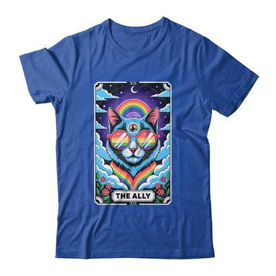 Funny Ally Cat Tarot Card Pride Sunglasses Gay Pride LGBTQ Shirt & Tank Top | siriusteestore